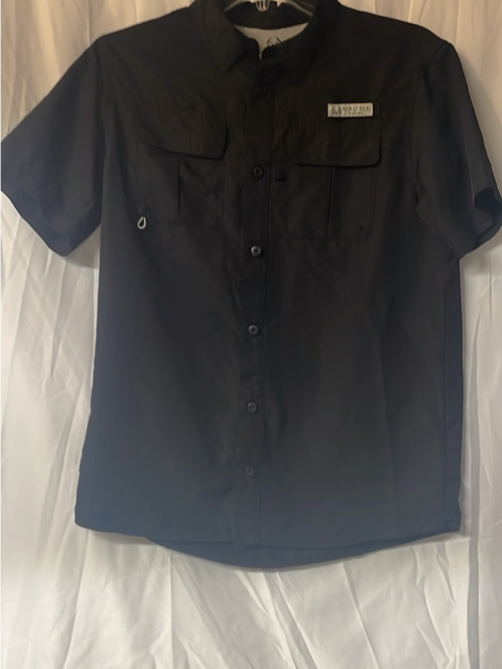 Realtree Fishing Short Sleeve Shirt in Black and White